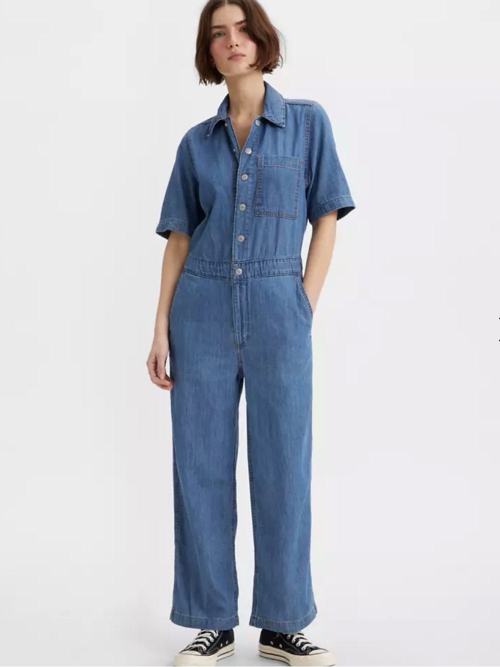 Levi’s Denim Jumpsuit Boilersuit in medium wash